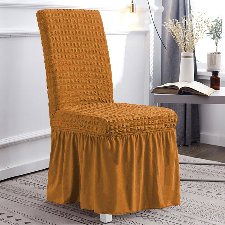 Mustard dining best sale chair covers